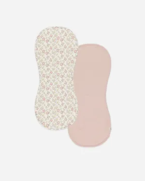-Burp Cloth, 2 Pack || Bloom, Bubblegum-