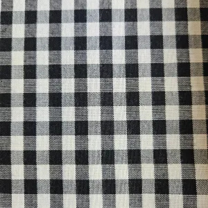 1/2" Black Cotton Gingham