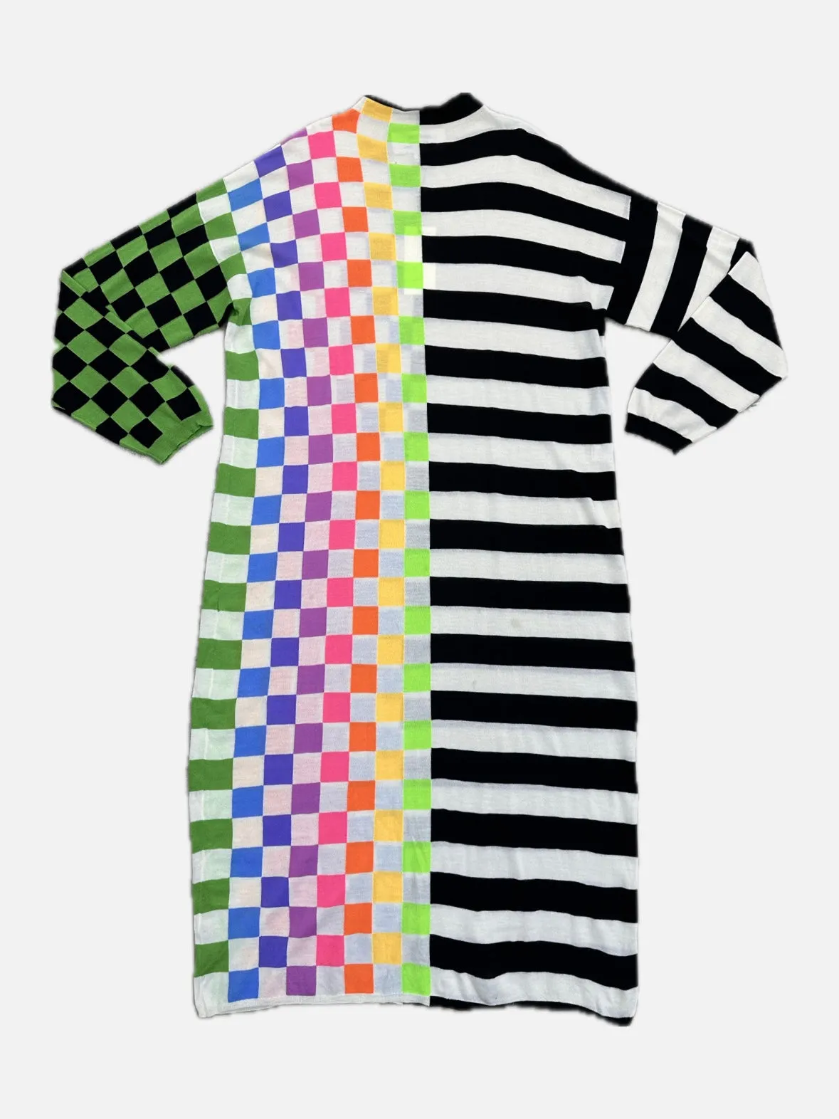 2021 Christopher John Rogers Wool Checkerboard Dress