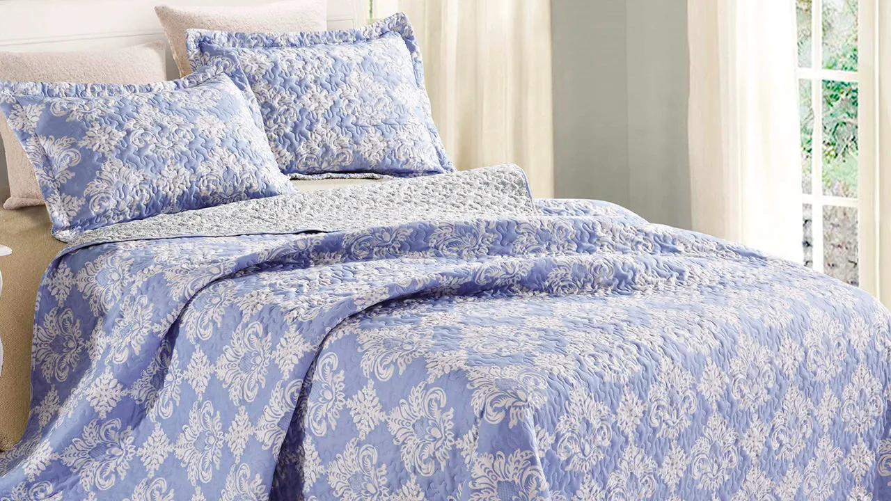 3-Piece: All Seasons Cotton Premium Collection Quilt Sets
