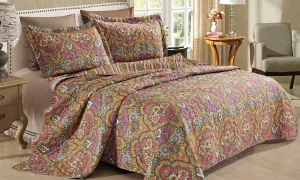3-Piece: All Seasons Cotton Premium Collection Quilt Sets