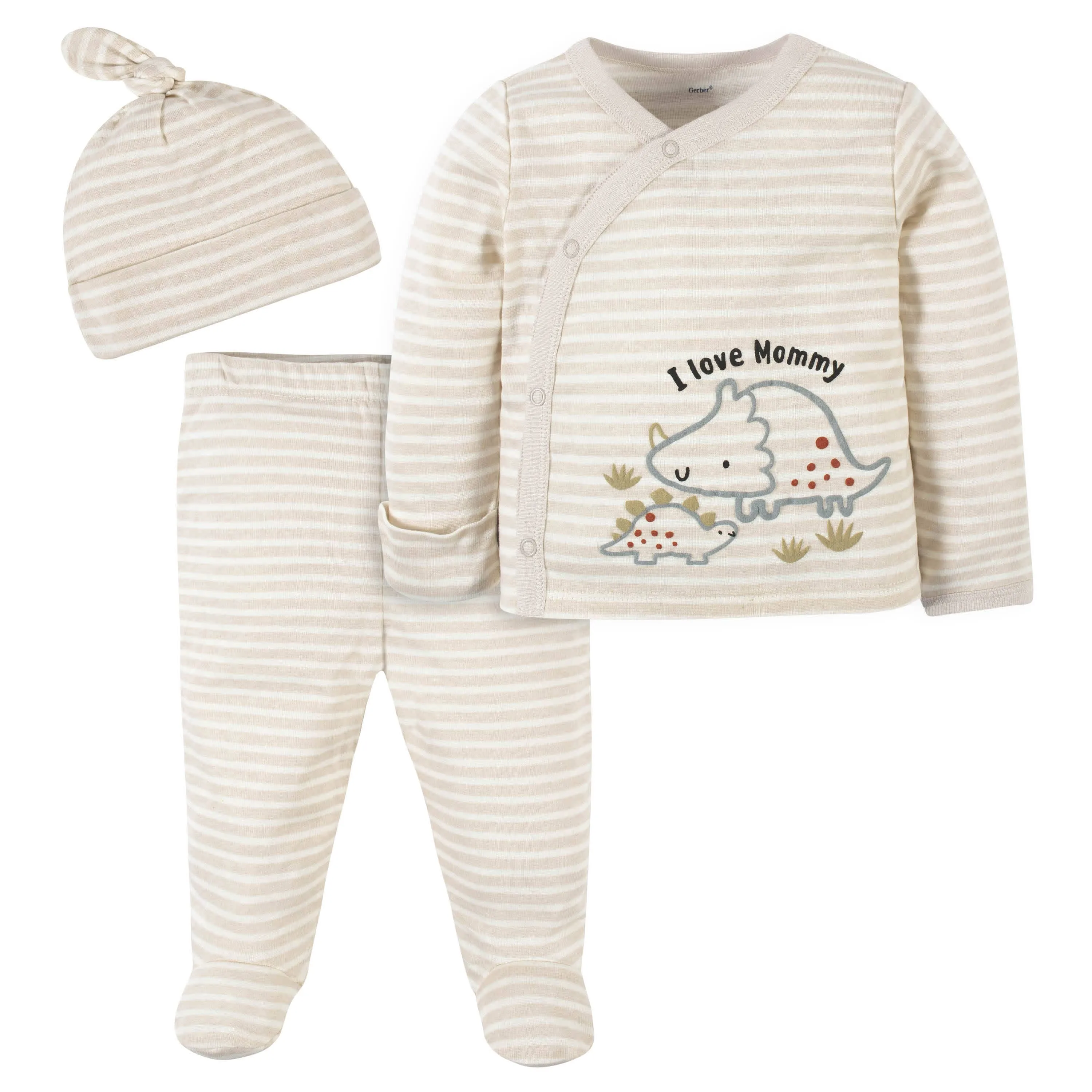3-Piece Baby Boys Dino Take-Me-Home Set
