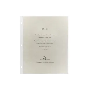 8 1/2 x 11 Large 3-Ring Clear Pocket Album Refill