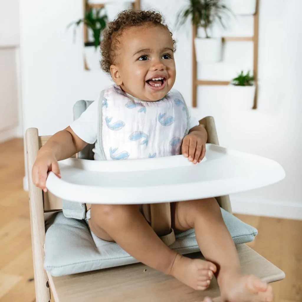 ADEN   ANAIS Essentials Cotton Muslin Snap Bib 3 Pack - Natural History
