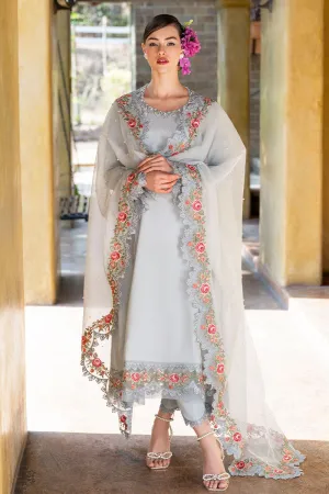 Aesthetic Light Blue Pakistani Salwar Kameez with Dupatta