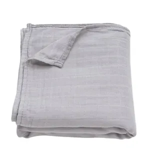 Ali Oli Muslin Swaddle Blanket (Light Grey)
