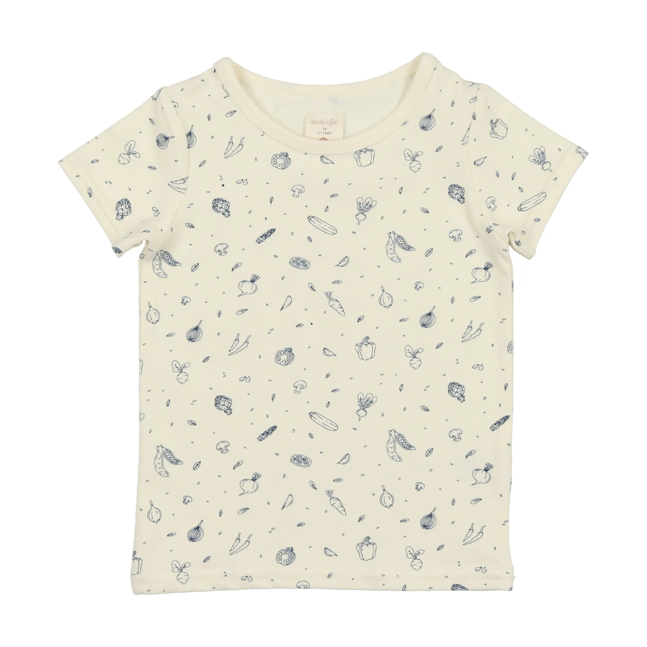Analogie Multigarden T-Shirt Short Sleeve - Cream/Royal Blue