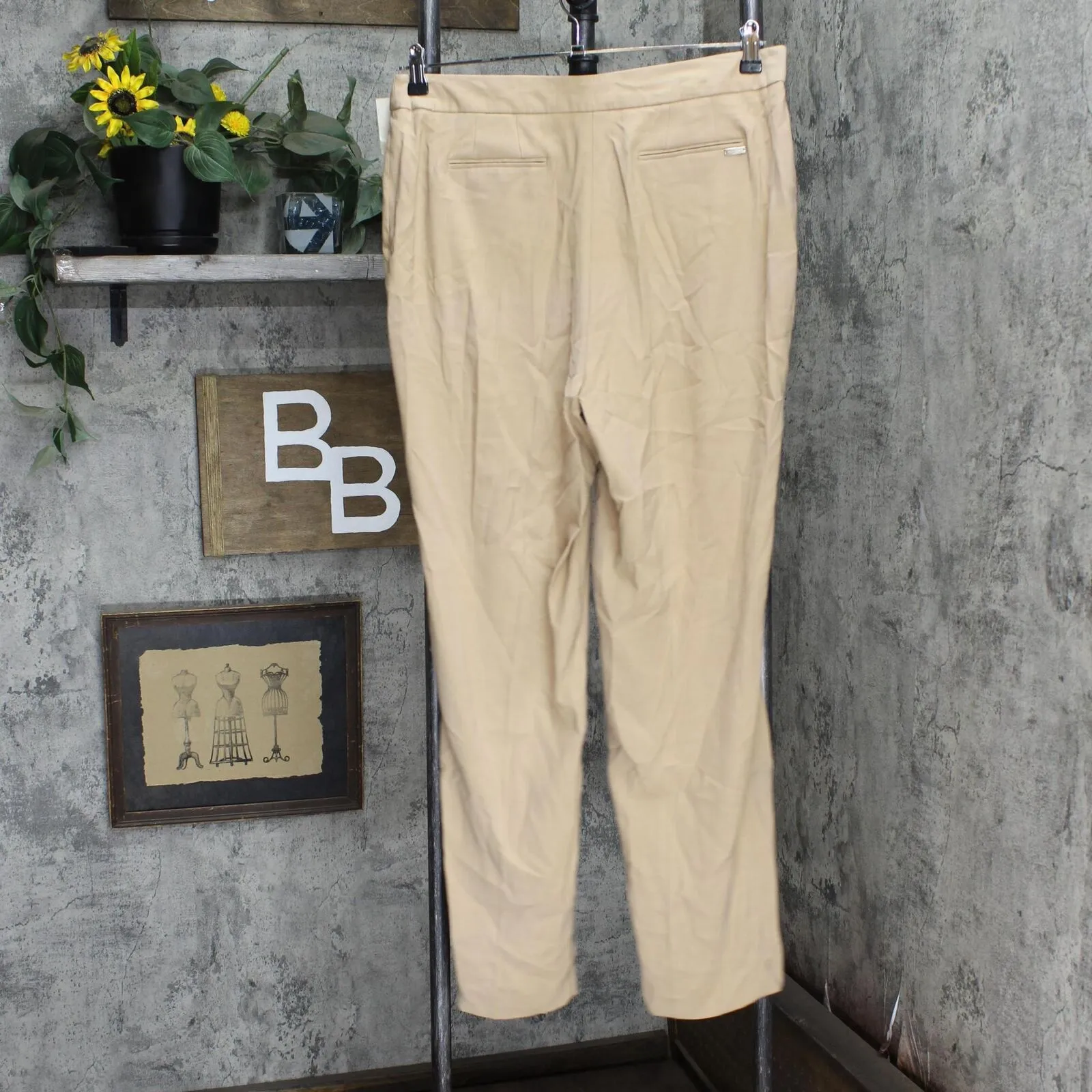 Anne Klein Suit Separate Professional Dress Pants 10842473 Light Coffee Brown 10