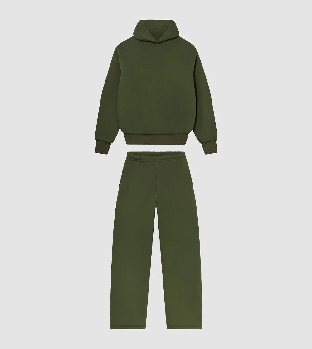 Armor Hoodie Tracksuit Olive