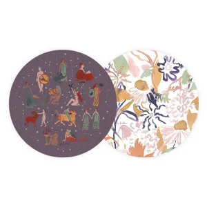 Astrological Ladies Seedlings Coaster Set