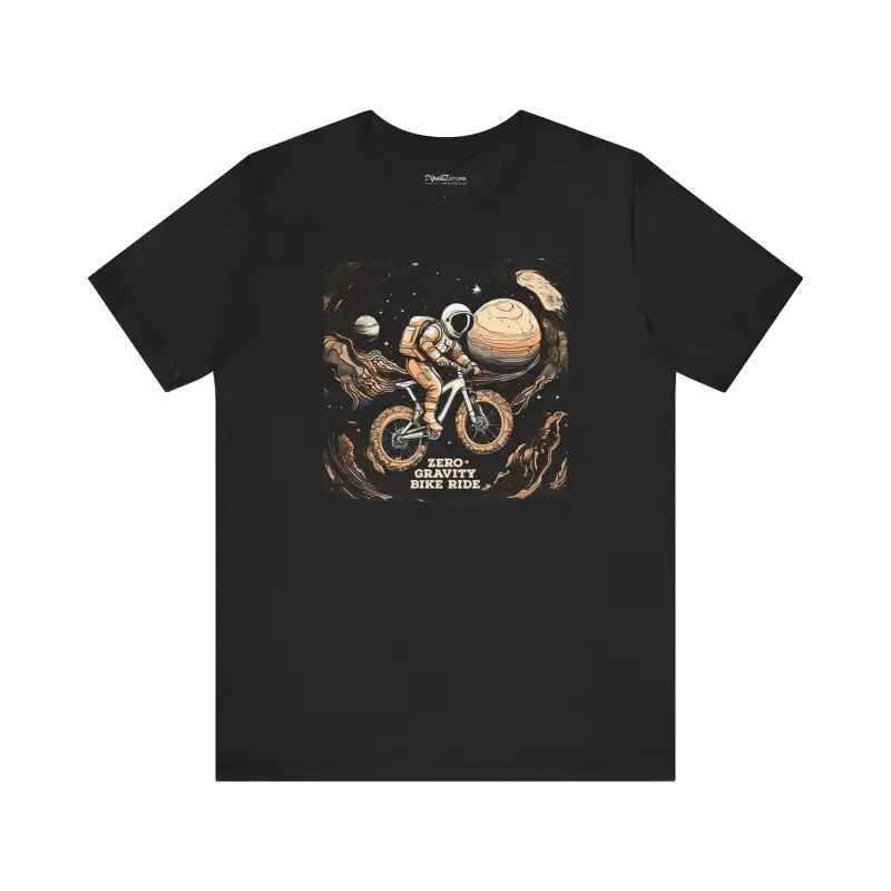 Astronaut Moon Bicycle Unisex Jersey Short Sleeve Tee