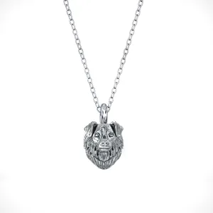 Australian Shepherd Breed Puppy Face Charm
