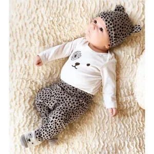 Baby Grey Spotted Bear Outfit