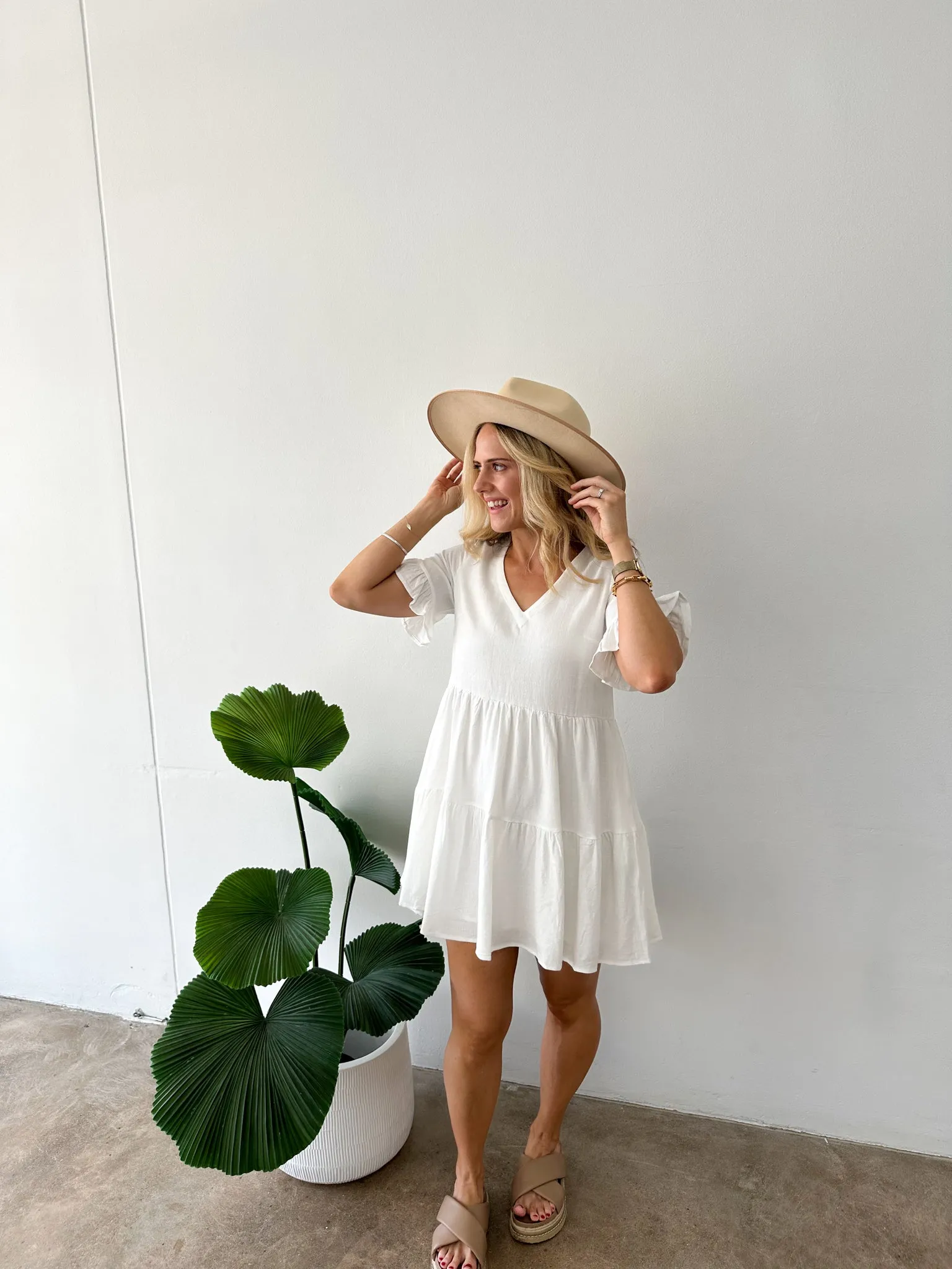 Bailey Dress -White
