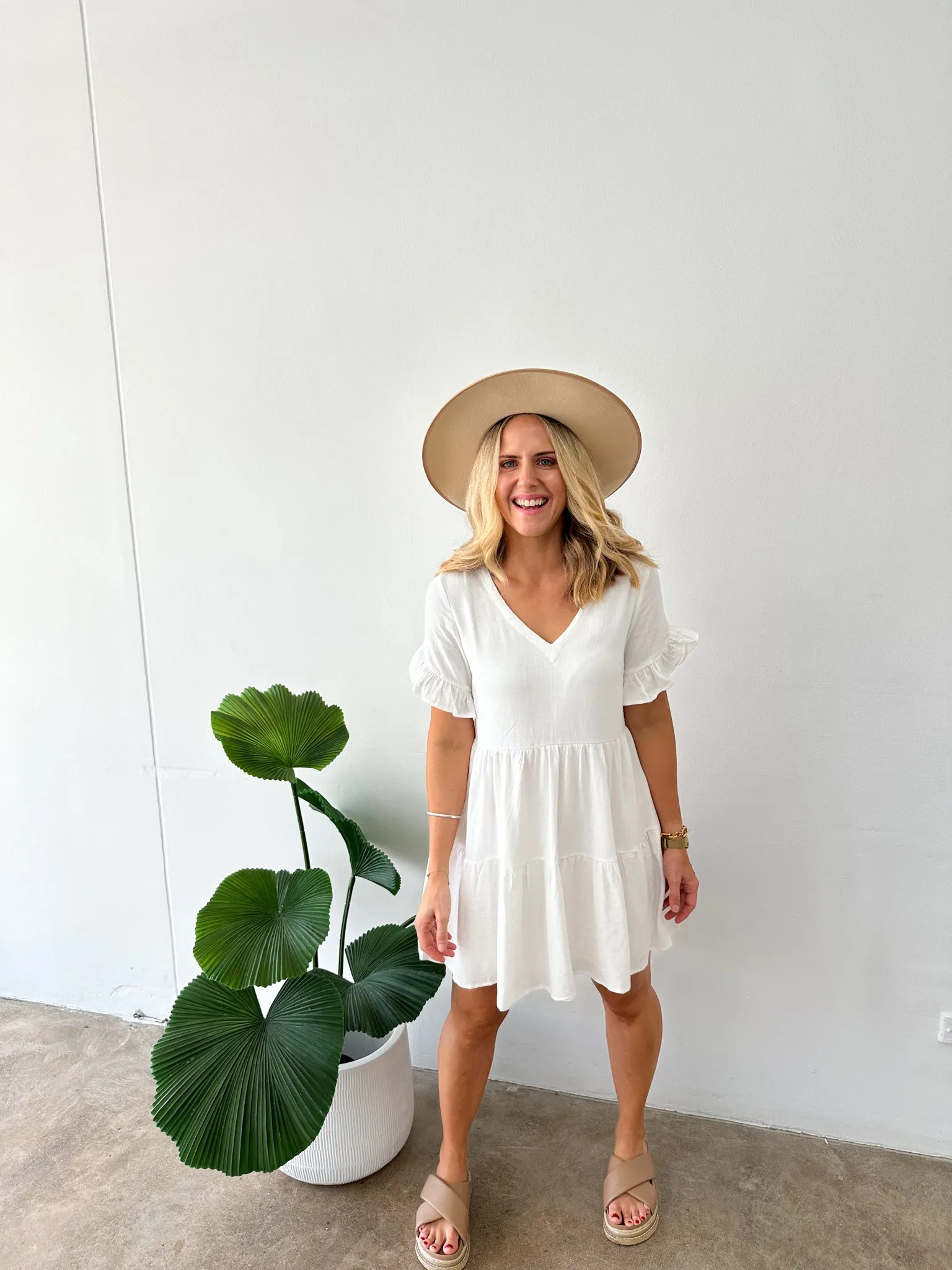 Bailey Dress -White