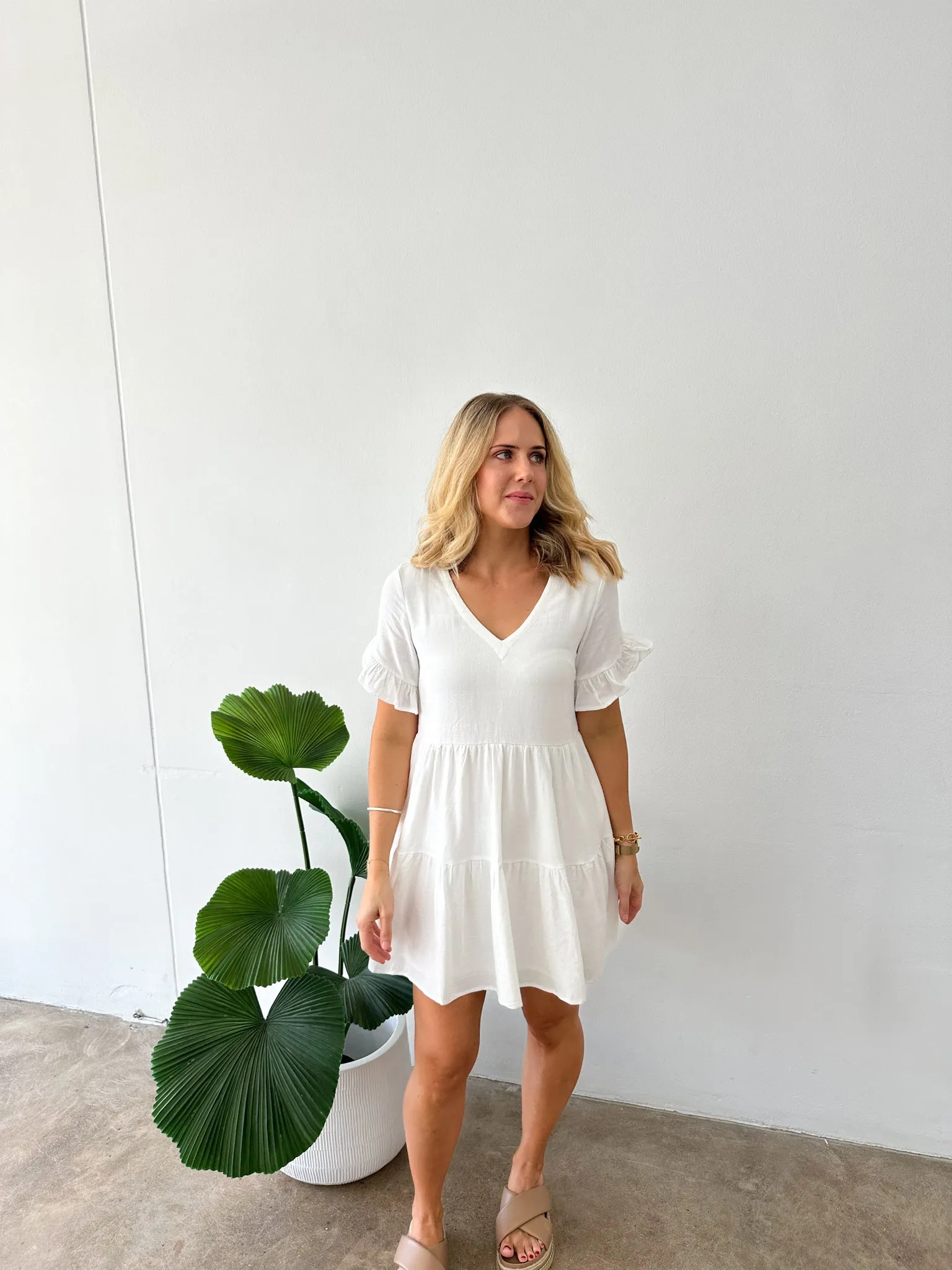 Bailey Dress -White