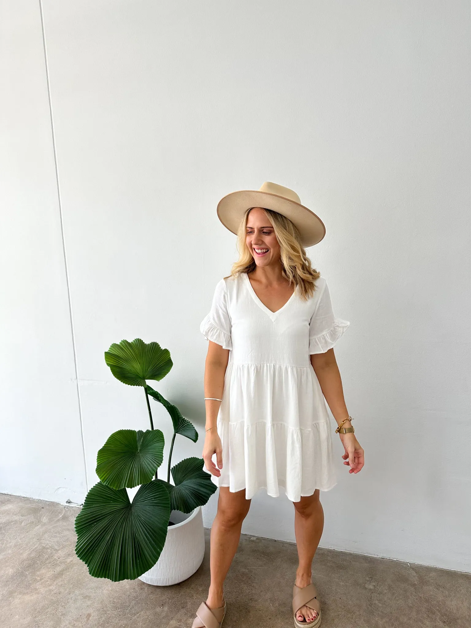 Bailey Dress -White