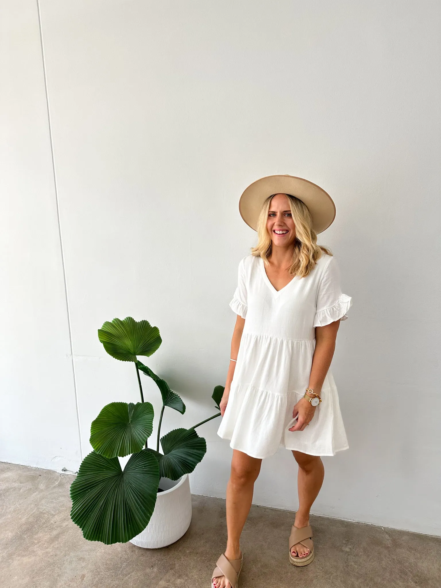 Bailey Dress -White