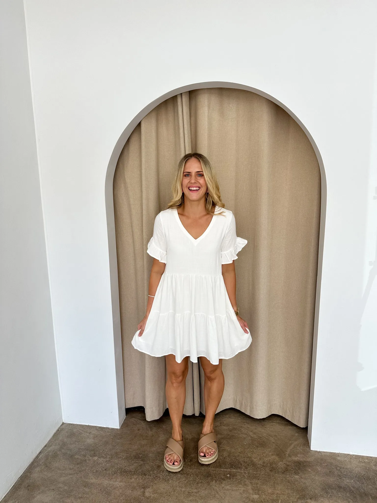Bailey Dress -White
