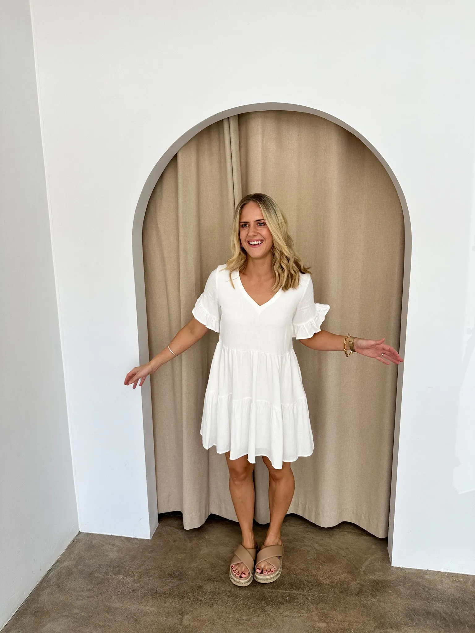 Bailey Dress -White