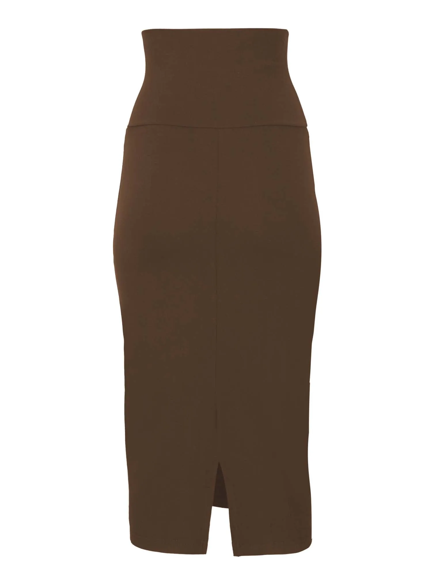 Bamboo Midi Tube Skirt - Cocoa