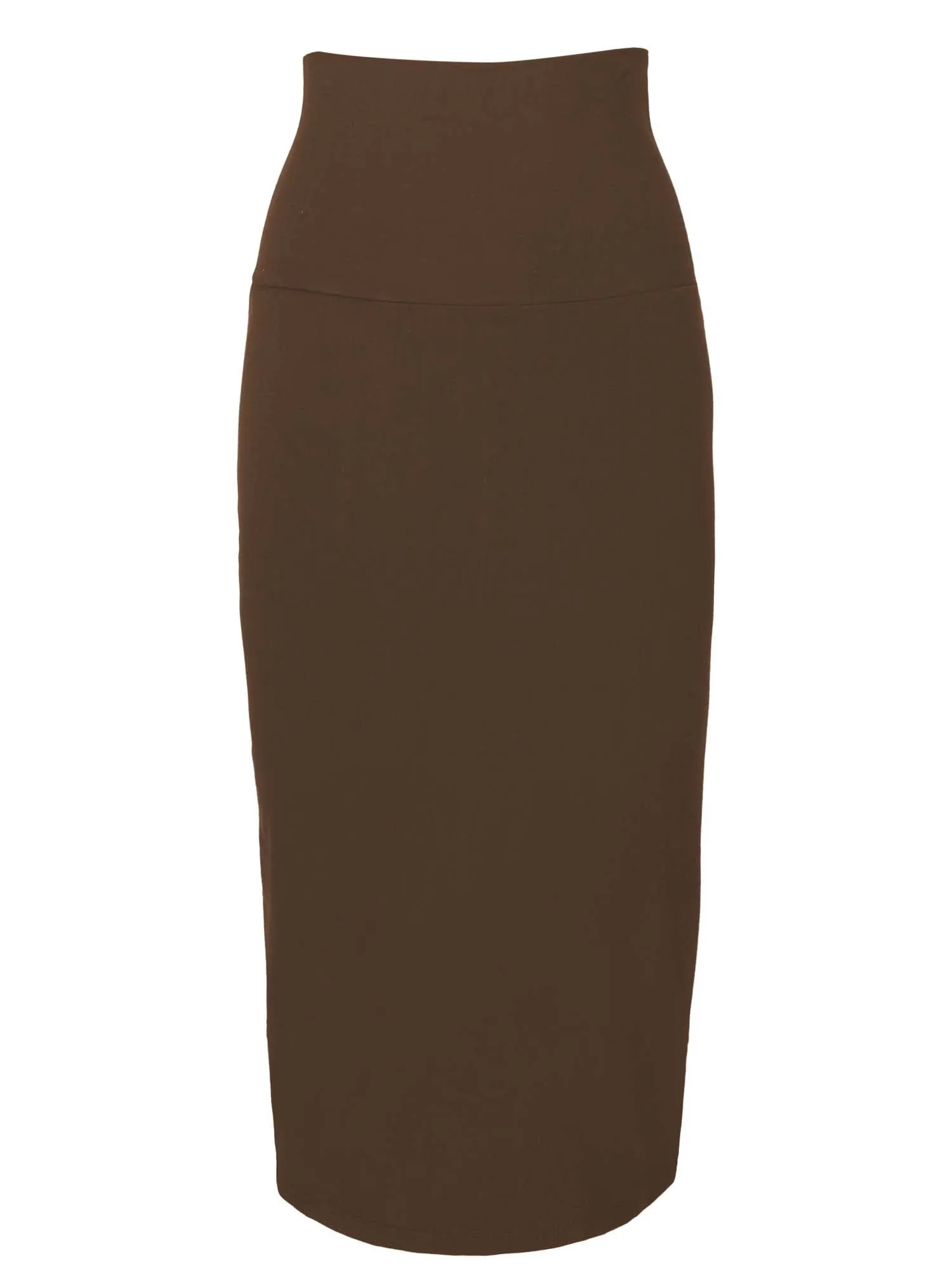 Bamboo Midi Tube Skirt - Cocoa