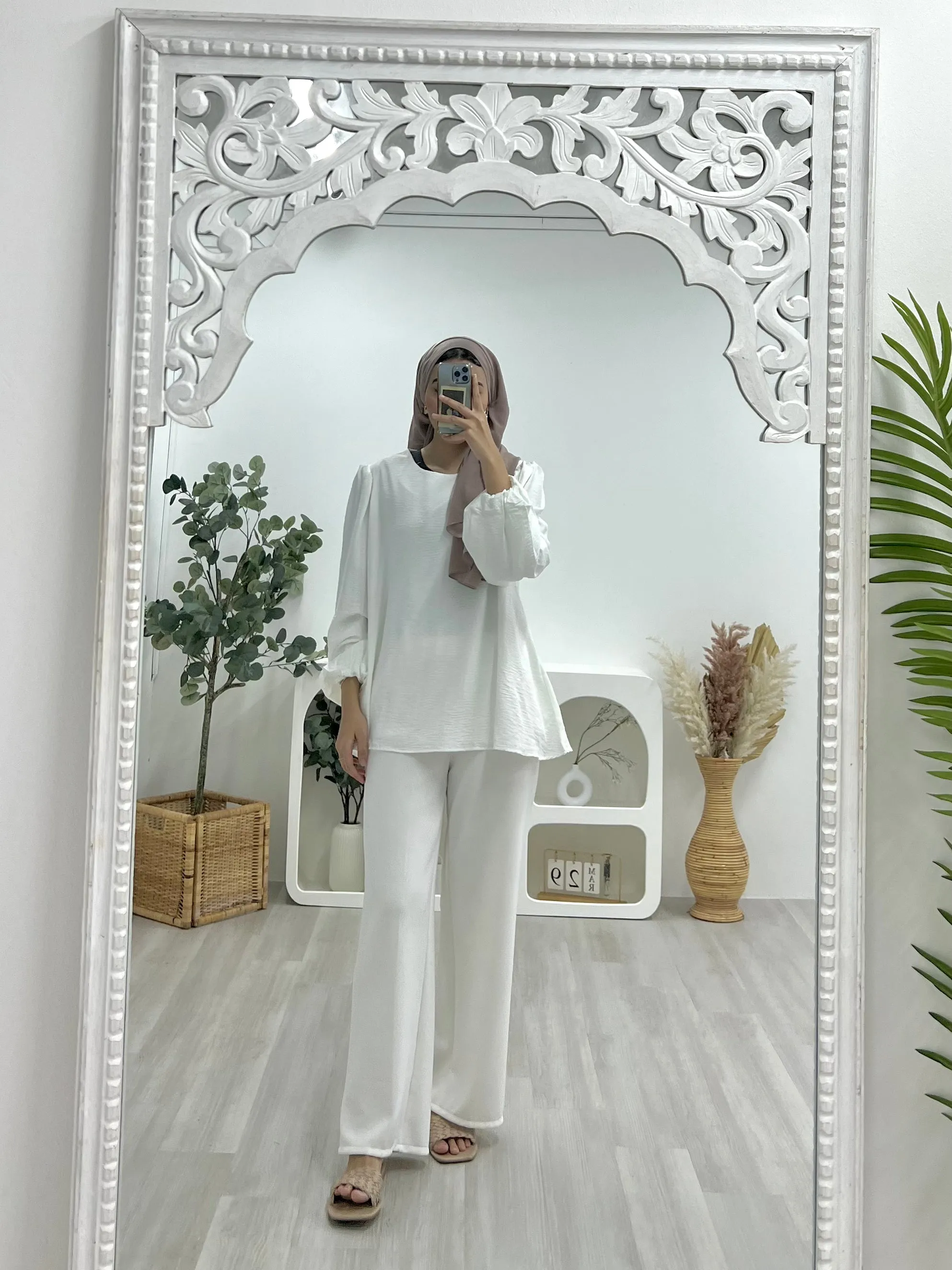 Basic Balloon Sleeve Top