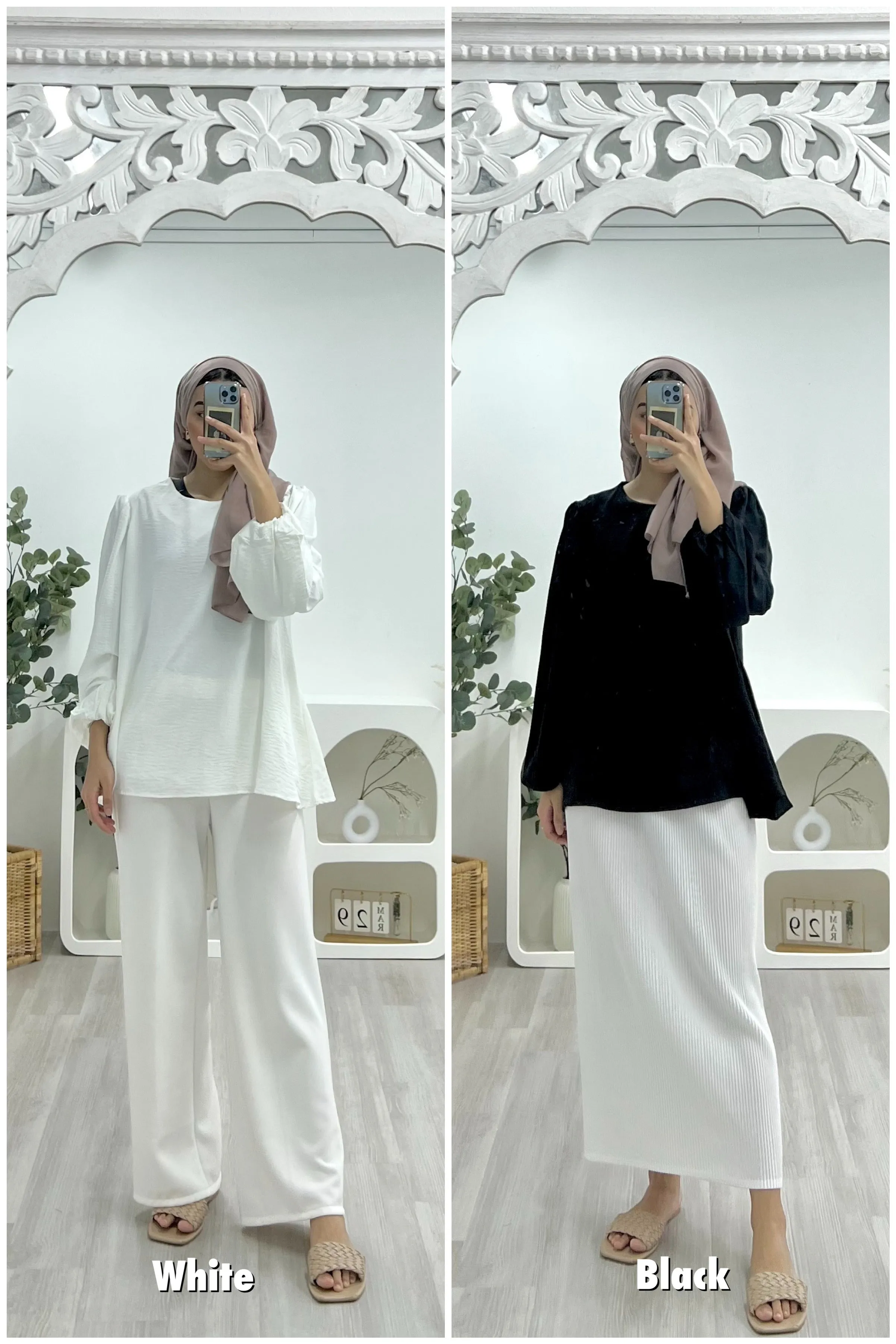 Basic Balloon Sleeve Top