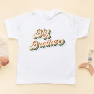Big Brother Rainbow Retro Style Toddler & Kids T Shirt