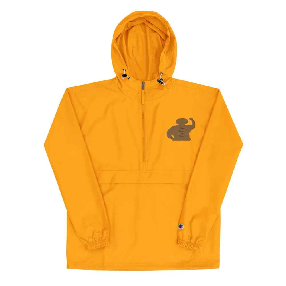 Black Women Lives Matter Embroidered Champion Packable Jacket