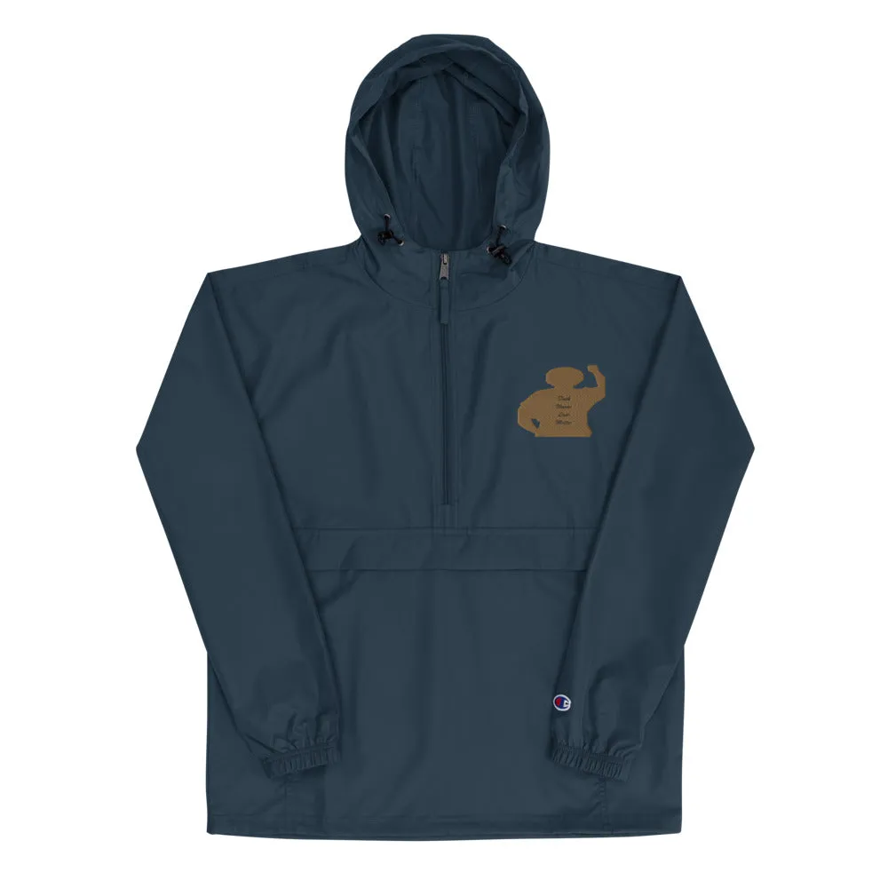 Black Women Lives Matter Embroidered Champion Packable Jacket