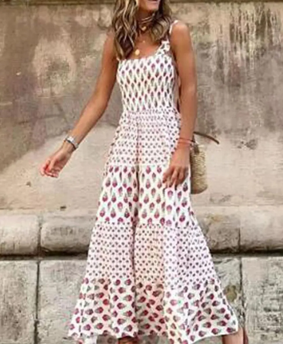 Bloom - Maxi dress with Bohemian print: