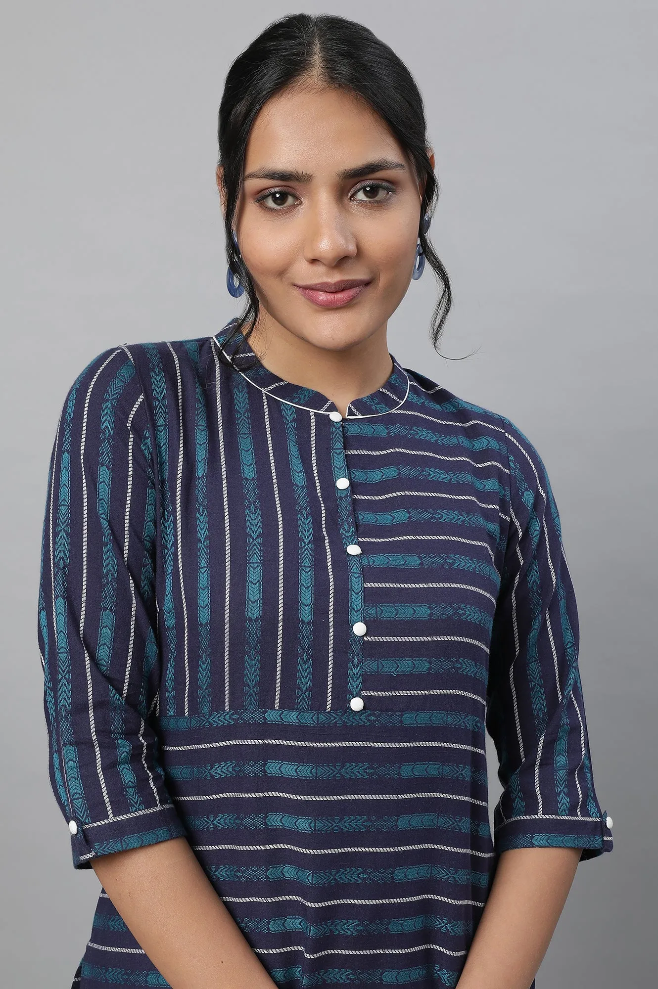 Blue Ethnic kurta & Trousers Set