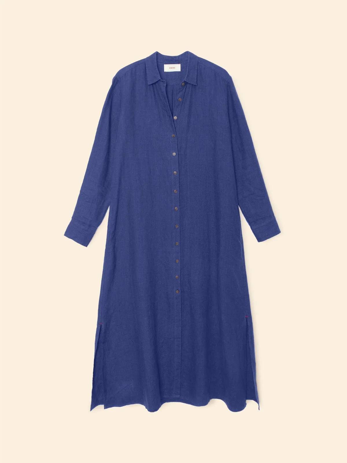 Boden Linen Dress - Blueprint