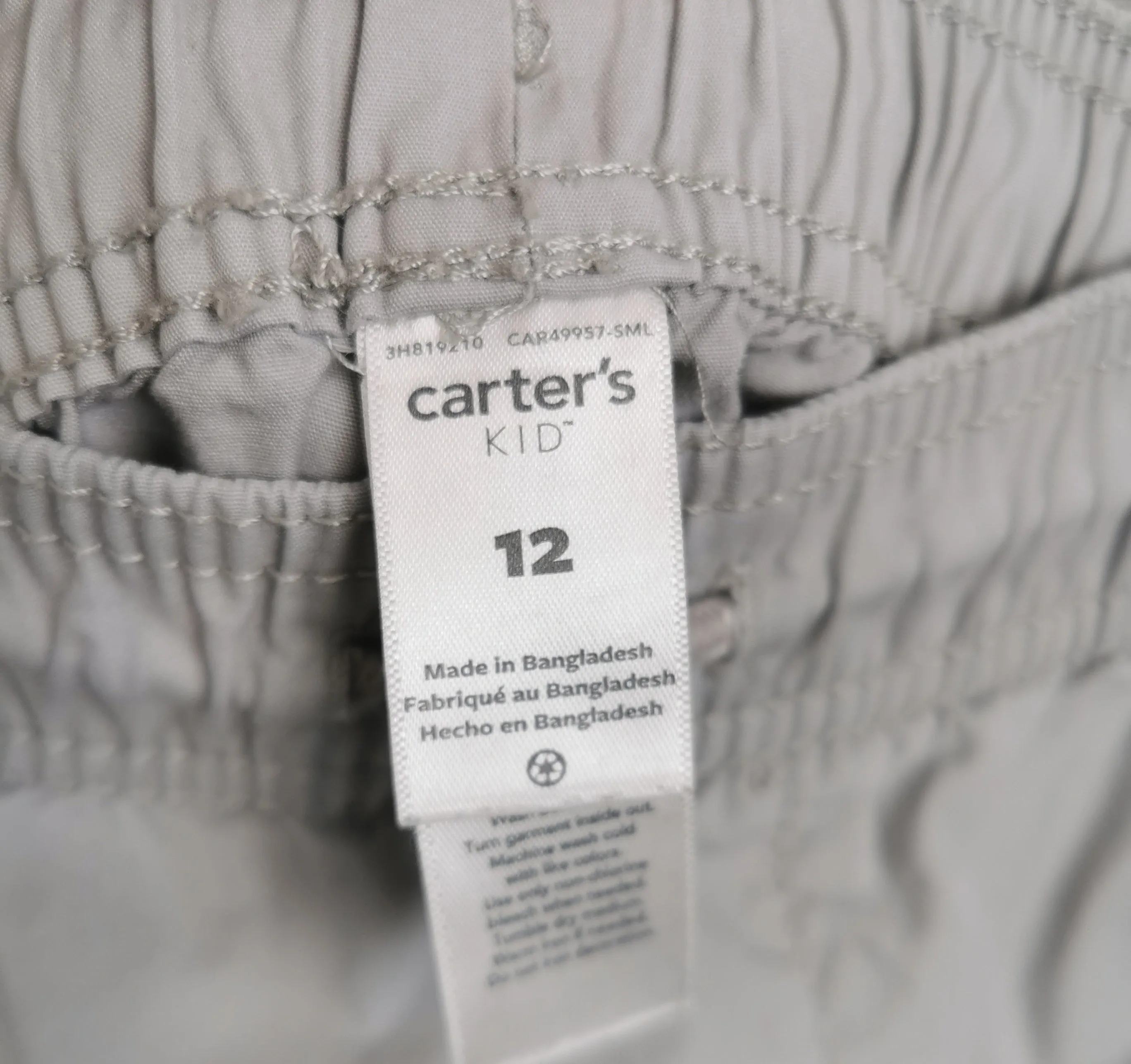 BOY SIZE 12 YEARS - CARTER'S KID, Casual Cotton Pants EUC B48