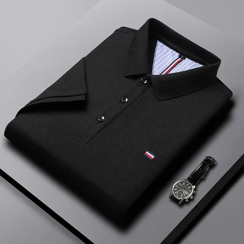 Breathable and Comfortable Embroidered Casual Fashion Polo Shirt