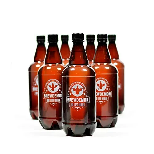 BrewDemon Craft Beer Brewing Kit with Bottles - Conical Fermenter Eliminates Sediment and Makes Great Tasting Home Made Beer