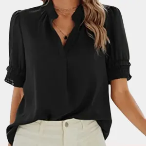 Brilla® | Basic V-Neck Blouse For Women