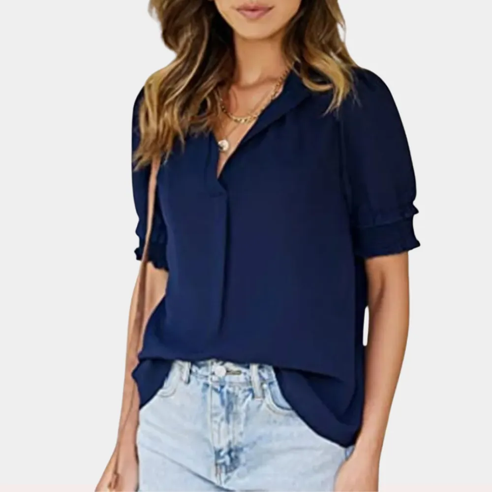 Brilla® | Basic V-Neck Blouse For Women