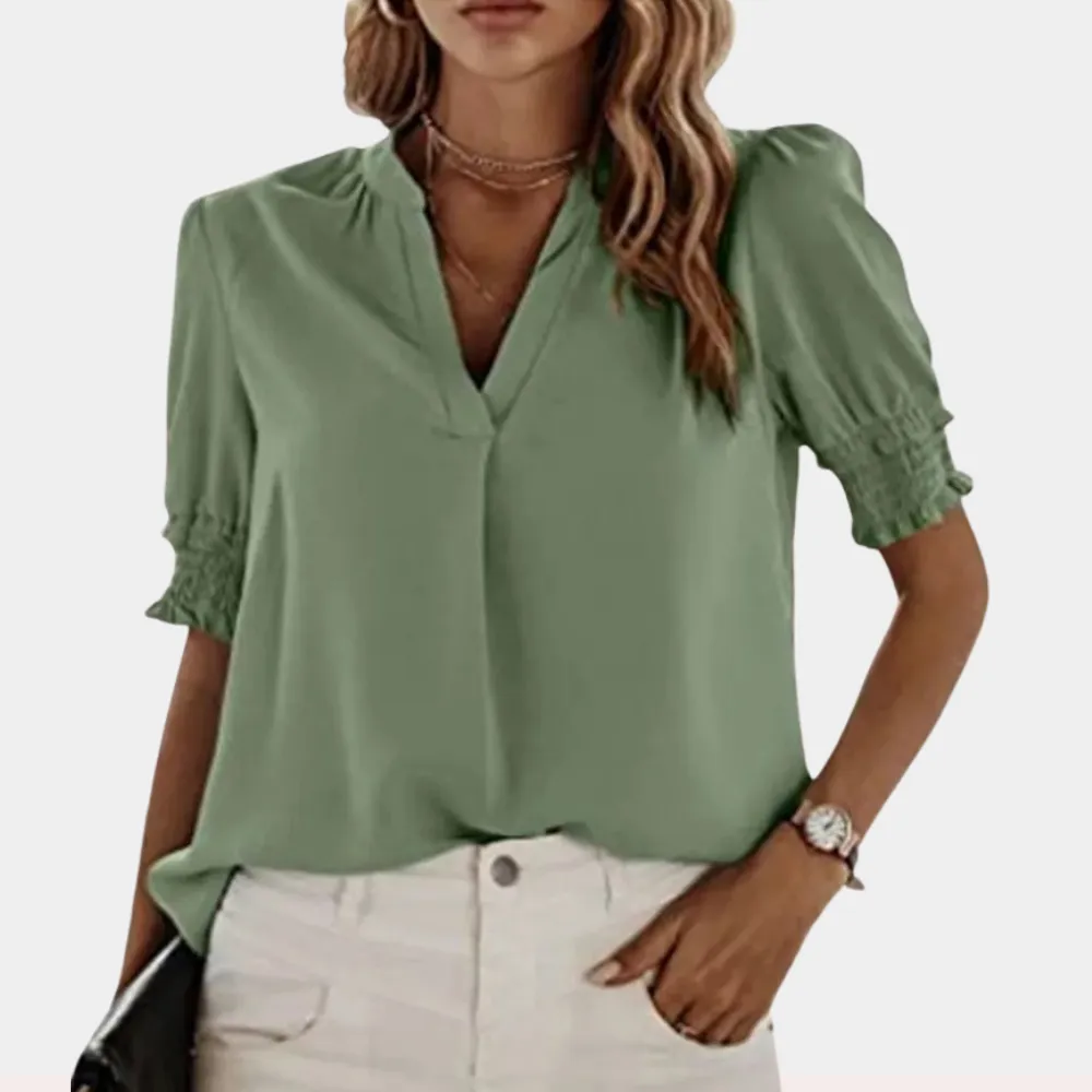 Brilla® | Basic V-Neck Blouse For Women