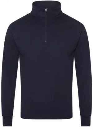BURKE LONG SLEEVE CREW POLO - NAVY
