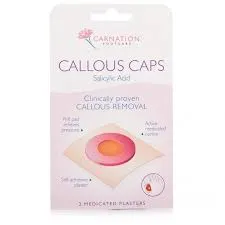 Carnation Foot Callous Caps 2Pk