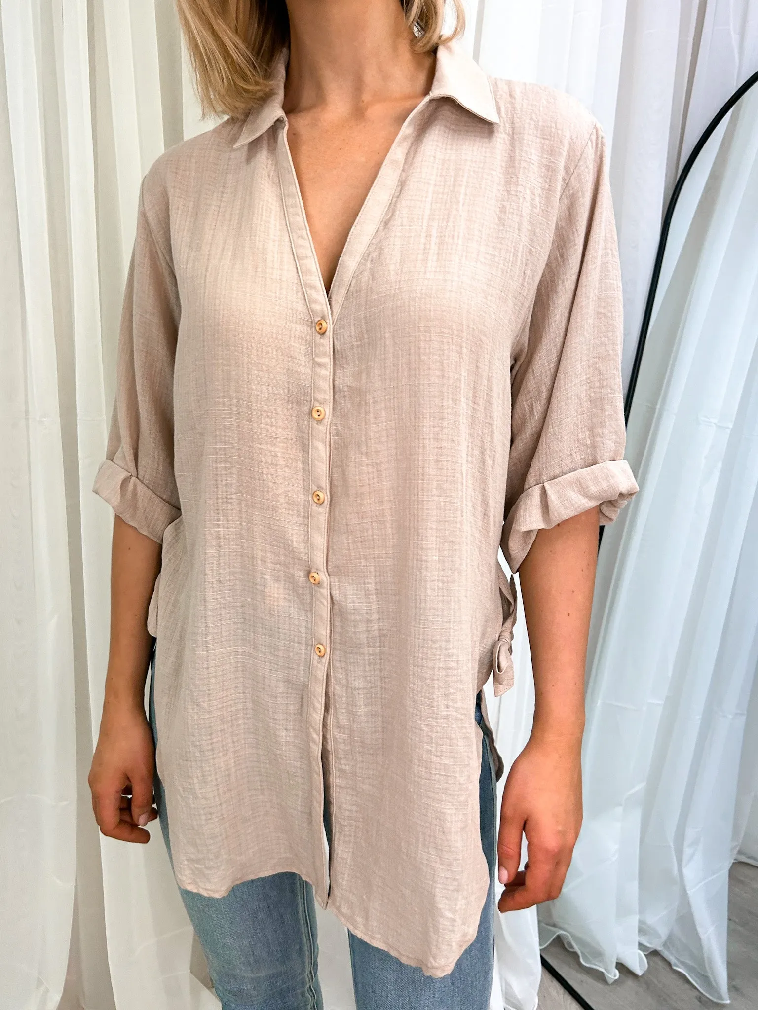 CASPER SHIRT - BEIGE