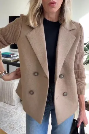 Cathy - Elegant Knitted Blazer With Long Sleeve