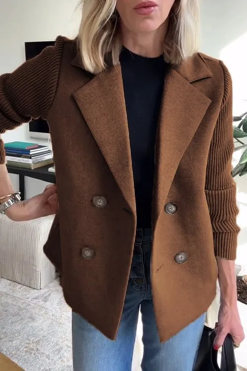 Cathy - Elegant Knitted Blazer With Long Sleeve