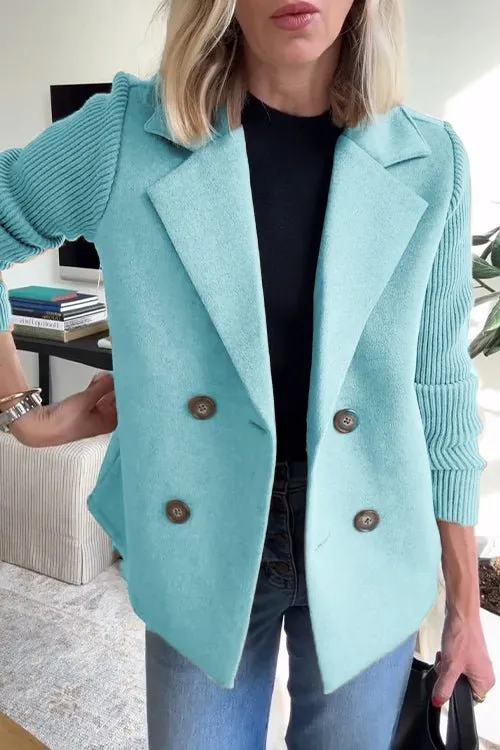 Cathy - Elegant Knitted Blazer With Long Sleeve