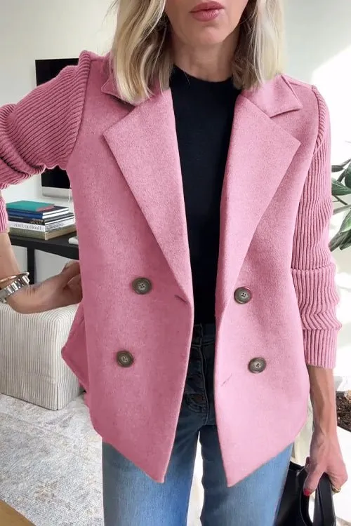 Cathy - Elegant Knitted Blazer With Long Sleeve
