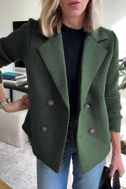 Cathy - Elegant Knitted Blazer With Long Sleeve