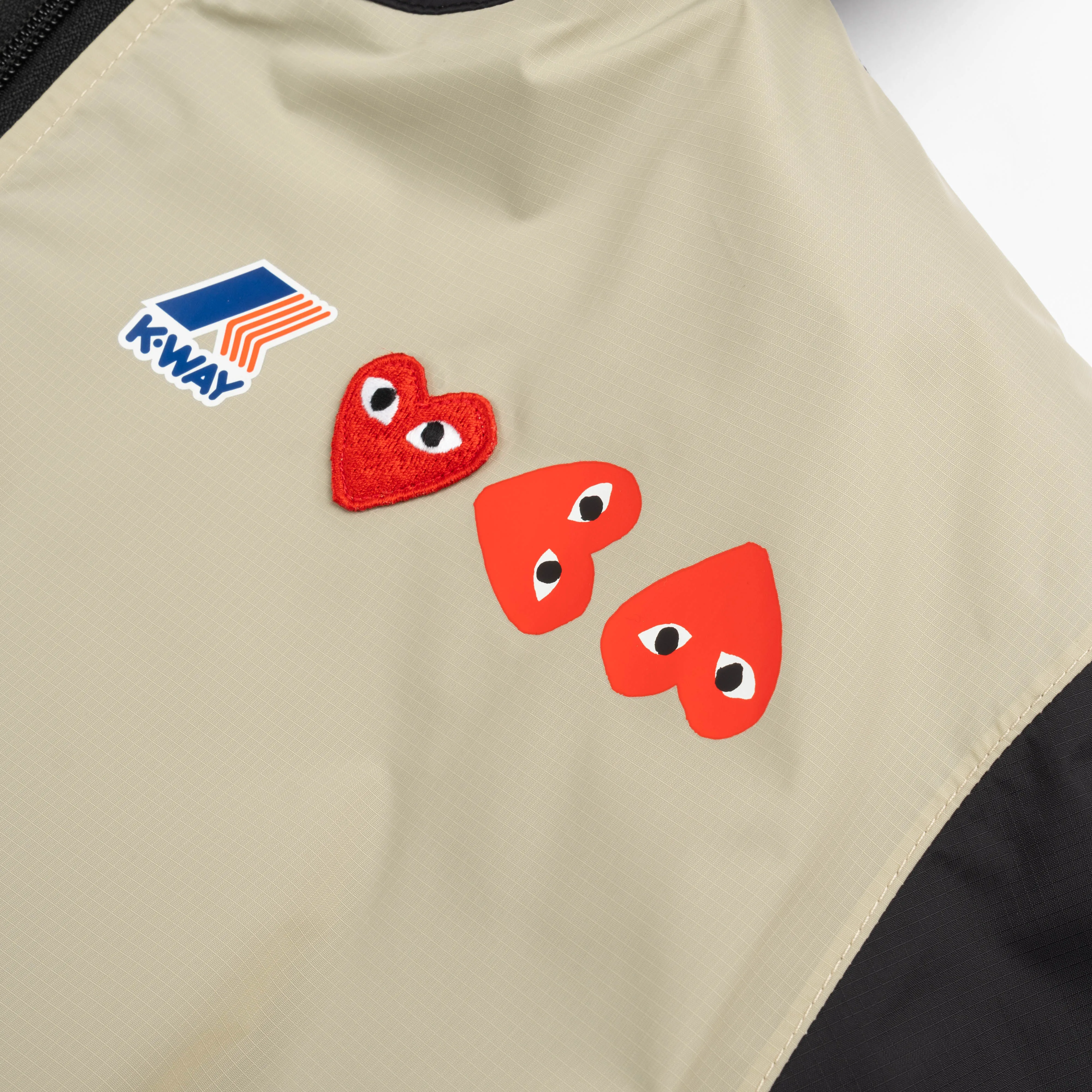 CDG Play K-Way Full Zip Jacket AZ-J505-051-3 Khaki
