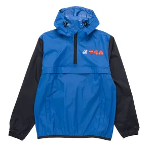 CDG PLAY X K-WAY Half Zip Hoodie AZ-J506-051-2 Blue